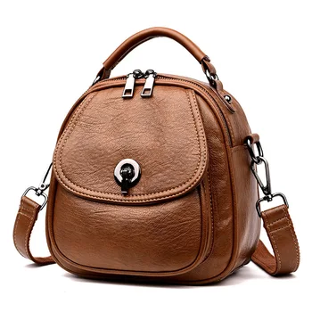 2019 Autumn and Winter Fashion Wild Ladies Soft Leather Backpack Korean Version of The Multi-function Shoulder Small Backpack
2019 Autumn and Winter Fashion Wild Ladies Soft Leather Backpack Korean Version of The Multi-function Shoulder Small Backpack