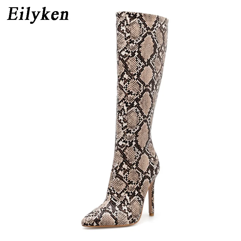 Eilyken New Plus Size 35-40 Snakeskin Printing Woman Shoes Sexy Thin Heels Fashion Zipper Knee High Boots Women Size 35-40
Eilyken New Plus Size 35-40 Snakeskin Printing Woman Shoes Sexy Thin Heels Fashion Zipper Knee High Boots Women Size 35-40