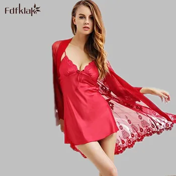 High-end silk lace robe women sexy v-neck robes set bridesmaid robes slim short summer dressing gowns 2 pieces sleepwear A739
High-end silk lace robe women sexy v-neck robes set bridesmaid robes slim short summer dressing gowns 2 pieces sleepwear A739