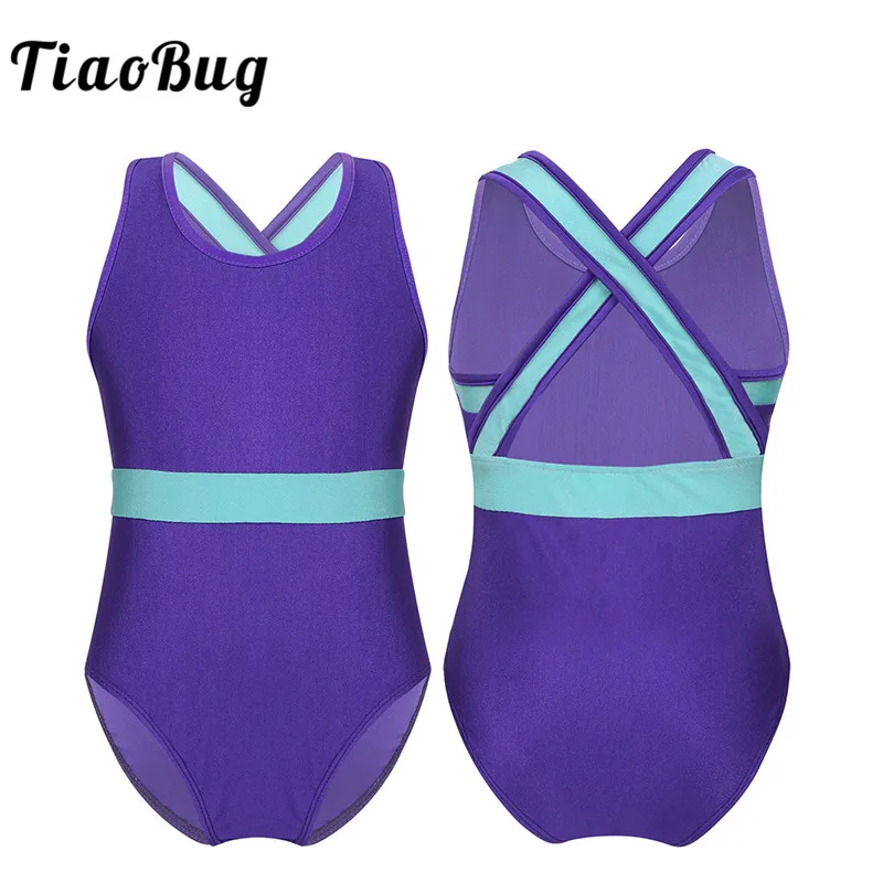 TiaoBug Kids Teens Sleeveless Color Block Ballet Leotards Stage Dance Costume Girls Gymnastics Leotard Bodysuit Child Dance Wear
TiaoBug Kids Teens Sleeveless Color Block Ballet Leotards Stage Dance Costume Girls Gymnastics Leotard Bodysuit Child Dance Wear