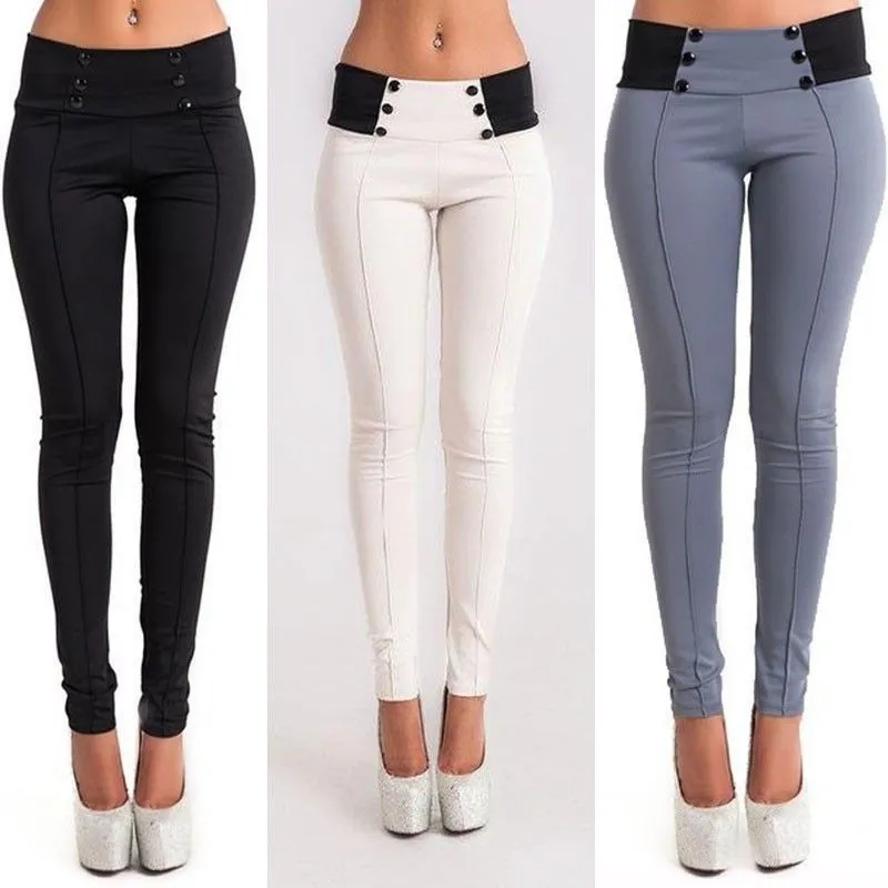 Women Sexy High Waist Solid Long Pants 2016 New Hot Selling Bandage Button Trousers Slim Women OL Office Pants
Women Sexy High Waist Solid Long Pants 2016 New Hot Selling Bandage Button Trousers Slim Women OL Office Pants
