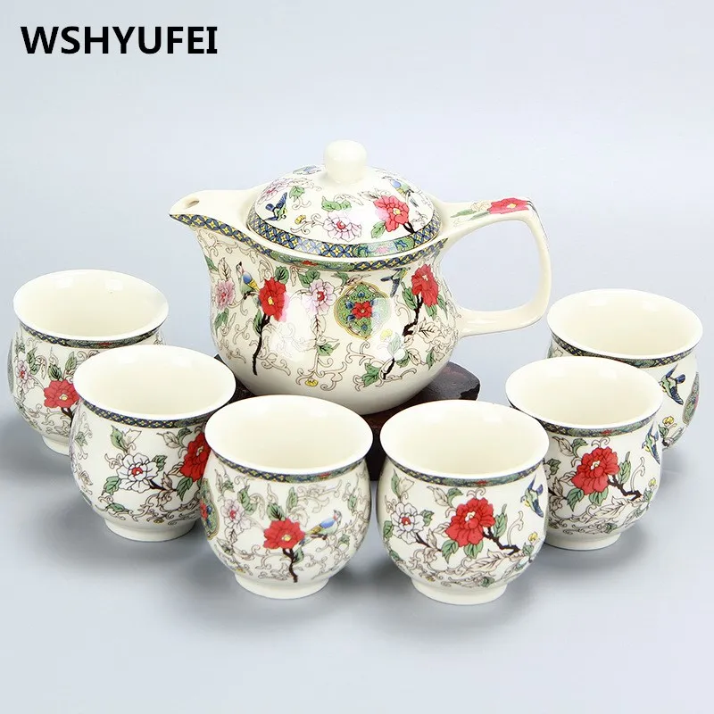 Kung Fu Tea Set, Ceramic tea pot suit,Blue and white porcelain series,Anti scald Double layer cup, Japanese style tea set gift
Kung Fu Tea Set, Ceramic tea pot suit,Blue and white porcelain series,Anti scald Double layer cup, Japanese style tea set gift