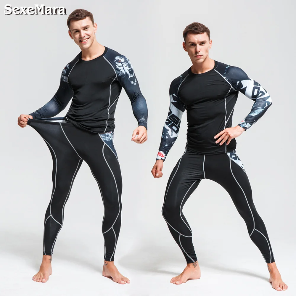 DaFeiBang Men's Thermal Underwear Set Compression Tracksuit Rashgard Fitness Thermo MMA Gym Sport Suit Men's Long Johns
DaFeiBang Men's Thermal Underwear Set Compression Tracksuit Rashgard Fitness Thermo MMA Gym Sport Suit Men's Long Johns