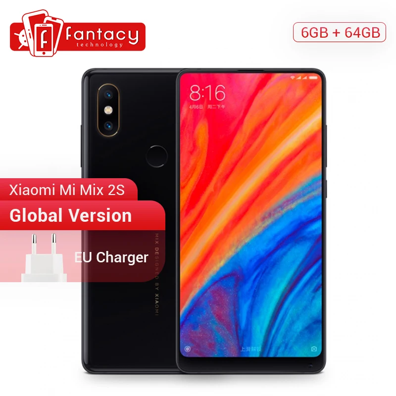 

Global Version Xiaomi Mi Mix 2S Snapdragon 845 Octa Core 5.99" FHD Full Screen Octa Core Mobile Phone 6GB 64GB NFC FDD LTE 4G CE