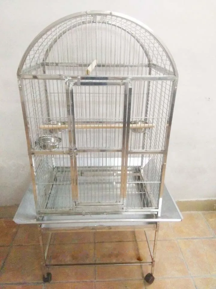 304-Stainless-Steel-Parrot-Cage-Open-Top-Bird-Cage-Cockatoos-Macaws-28-22-61-ST65R(1)