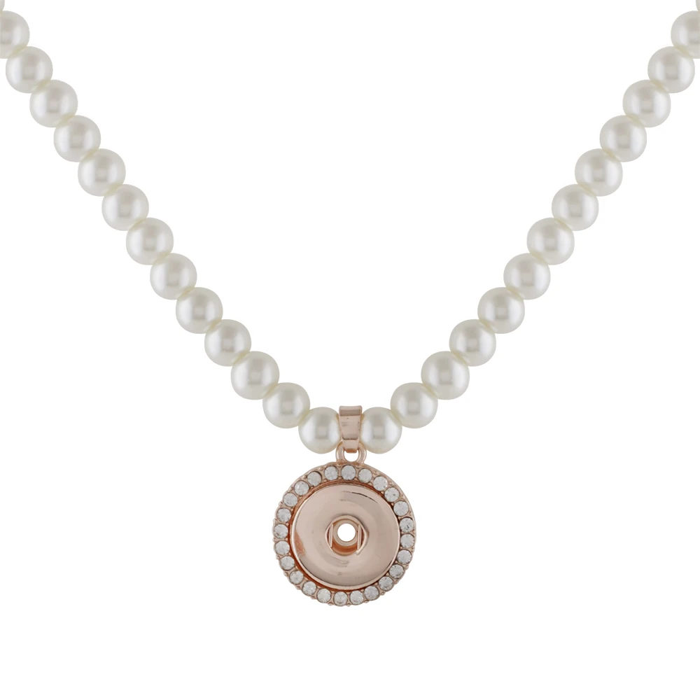 2018 Romantic Pendant Necklace for Women Rose Gold Color Pearl Chain Necklace Jewelry Christmas Gift femme fit 18mm snap button
2018 Romantic Pendant Necklace for Women Rose Gold Color Pearl Chain Necklace Jewelry Christmas Gift femme fit 18mm snap button