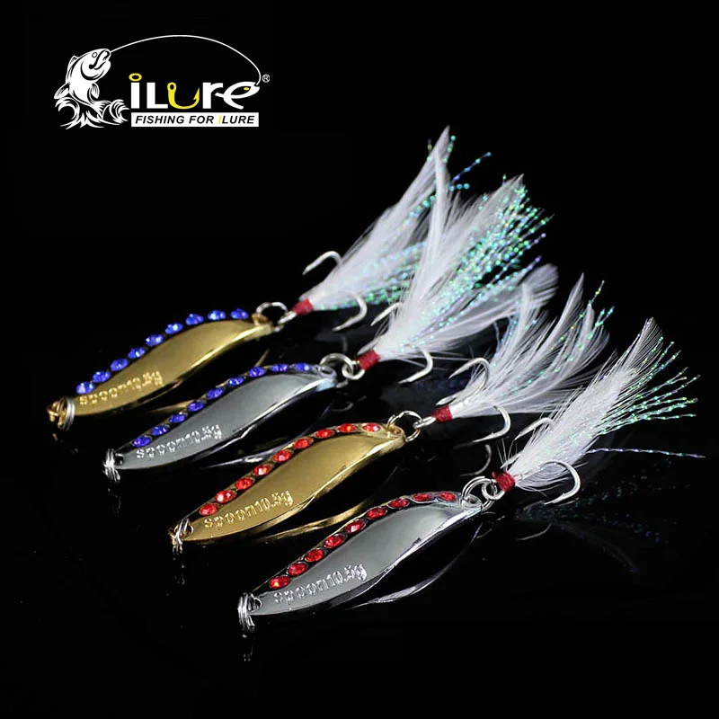4 pcs/lot fishing spoon baits 7.5g/10.5g/15g/20g Artificial bait metal spinner bait sequins paillette fishing tackle spring hook
4 pcs/lot fishing spoon baits 7.5g/10.5g/15g/20g Artificial bait metal spinner bait sequins paillette fishing tackle spring hook