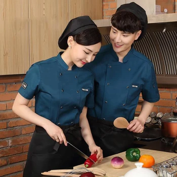 High Quality Breathable Chef's Jacket Hotel Restaurant Kitchen Men Short-Sleeved Uniform Waiter Coat Work Clothes Overalls
High Quality Breathable Chef's Jacket Hotel Restaurant Kitchen Men Short-Sleeved Uniform Waiter Coat Work Clothes Overalls