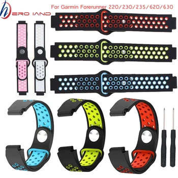 8 colors Silicone Replacement Watch Band for Garmin Forerunner 230 / 235 / 220 / 620 / 630 / 735 watch Outdoor Sport Watchstrap
8 colors Silicone Replacement Watch Band for Garmin Forerunner 230 / 235 / 220 / 620 / 630 / 735 watch Outdoor Sport Watchstrap