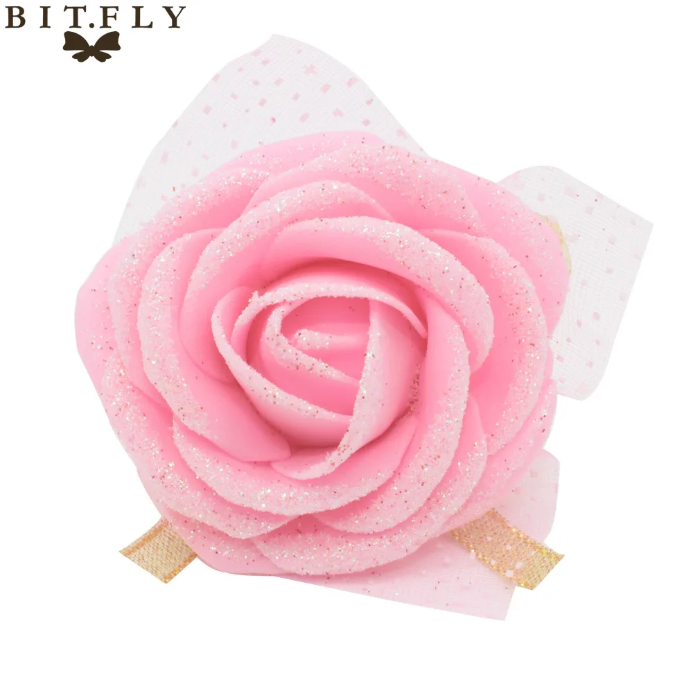 Image 6 Colors 30 Rose Wrist Corsage Bridesmaid Sisters hand flowers Artificial Bride Flowers For Wedding Party Decoration Bridal Prom