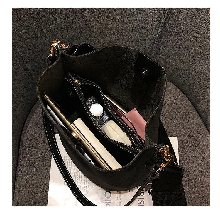 Women Shoulder Bag large capacity Matte PU Leather lady handbag Luxury Designer