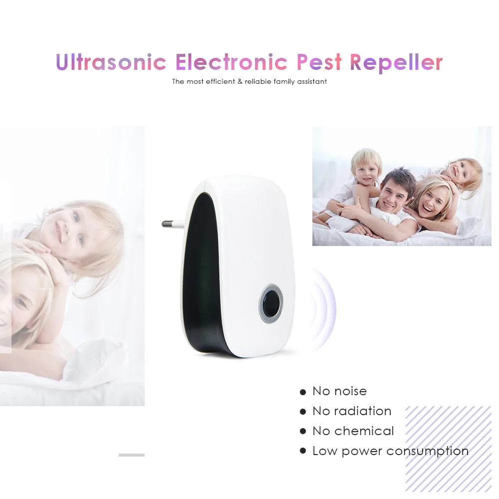 Multi-purpose Electronic Pest Repeller Ultrasonic Mosquito Rejector for Home Office