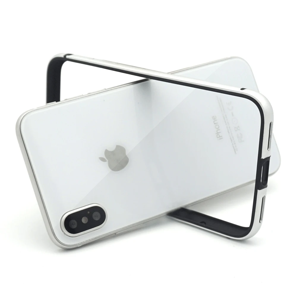 Ascromy For iPhone X Bumper Case Protective Aluminum Metal Bumper Frame For Apple iPhone X 10 iPhonex with Back Protecter Coque (7)