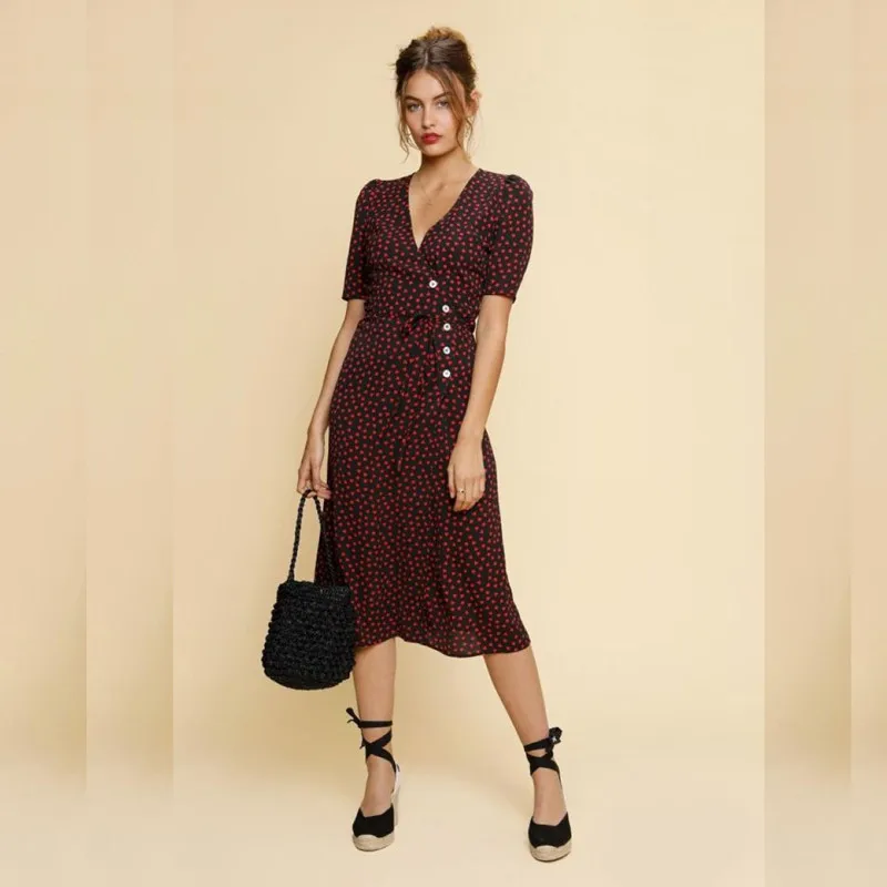Women's Summer Dress Long Style New 2019 Print Robe Femme Tea Break clothes For Women Short Sleeve B
Women's Summer Dress Long Style New 2019 Print Robe Femme Tea Break clothes For Women Short Sleeve B