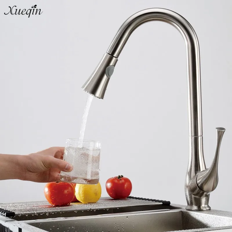 Xueqin Swivel Spray Deck Mounted Chrome Single Handle Single Hole Pull Out Kitchen Sink Faucets Mixer Hot And Cold Water Tap
Xueqin Swivel Spray Deck Mounted Chrome Single Handle Single Hole Pull Out Kitchen Sink Faucets Mixer Hot And Cold Water Tap