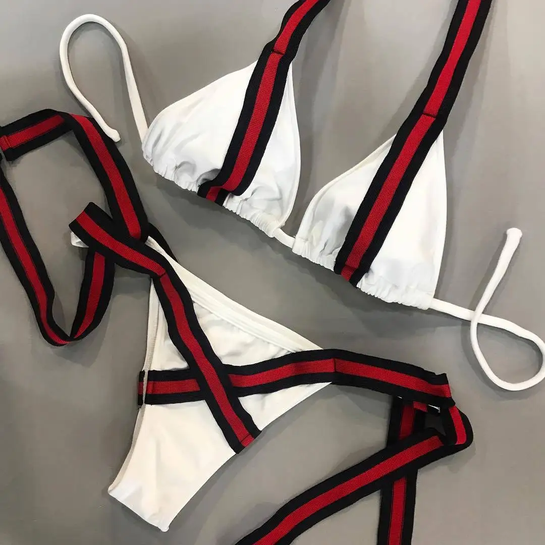 Female Bandage Bikini Set Sexy Solid White Color Swimwear Women Fabric Bathing Suit
Female Bandage Bikini Set Sexy Solid White Color Swimwear Women Fabric Bathing Suit
