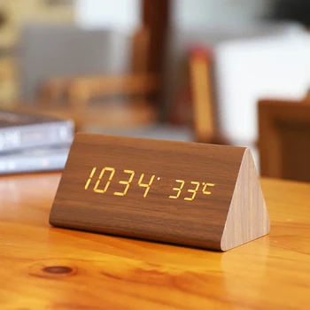 LED Cube Wooden Clock Digital Alarm Clock Voice Control Temperature Table Clock Student Bedside Clock
LED Cube Wooden Clock Digital Alarm Clock Voice Control Temperature Table Clock Student Bedside Clock