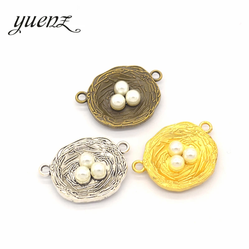 YuenZ 5 шт. 3 цвета подвески в виде птичьего гнезда для изготовления ювелирных