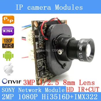 PU`Aimetis SONY IPC Hi3516D IMX322 1920 x1080P 1 / 2.8 "2.0MP IP Camera Module Board 3MP 8mm Lens Security Camera + HD IR-CUT
PU`Aimetis SONY IPC Hi3516D IMX322 1920 x1080P 1 / 2.8 "2.0MP IP Camera Module Board 3MP 8mm Lens Security Camera + HD IR-CUT