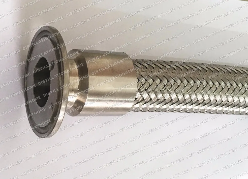 Tri-clamp stainless steel 304 flexible hose. Length 1000 mm, diameter 2" (51mm) OD 64
Tri-clamp stainless steel 304 flexible hose. Length 1000 mm, diameter 2" (51mm) OD 64