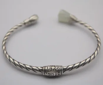 New Fashion Hot Pure Silver S999 Bracelet Jade Flower Rope Charm Bracelet Female Women Personality Jewelry 55-60mm 14-15g Hot
New Fashion Hot Pure Silver S999 Bracelet Jade Flower Rope Charm Bracelet Female Women Personality Jewelry 55-60mm 14-15g Hot