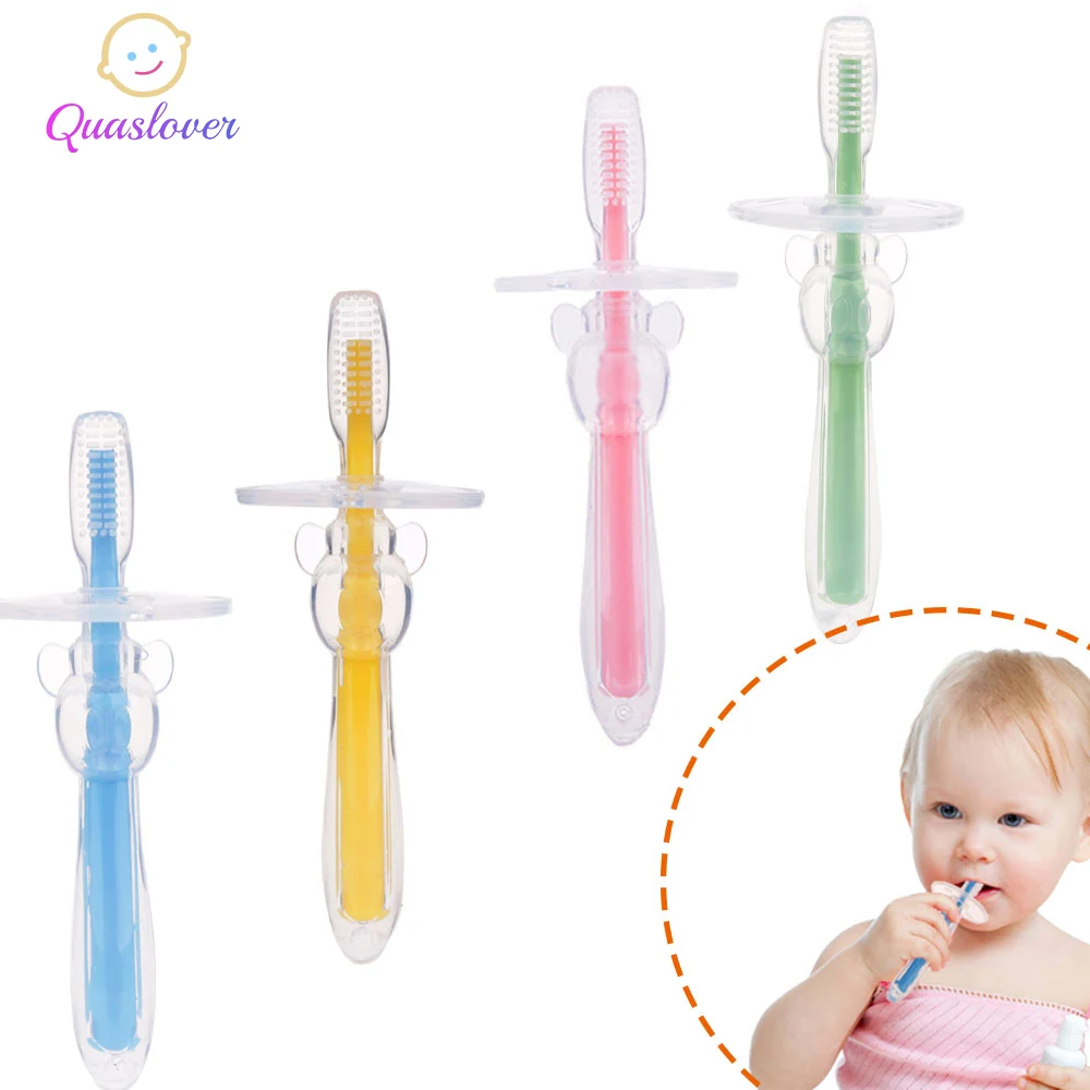 Baby Soft Silicone Training Toothbrush Infant Kids Dental Oral Care Tooth Brush Tool Toddler Teething Teether Newborn Teethbrush
Baby Soft Silicone Training Toothbrush Infant Kids Dental Oral Care Tooth Brush Tool Toddler Teething Teether Newborn Teethbrush