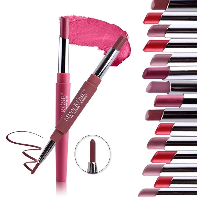 Double Head Matte Lipstick + Lipliner Lips Makeup Batons Matte Liquido Atacado Korean Cosmetics Lipstick Mate Matte Lipstick Pen
Double Head Matte Lipstick + Lipliner Lips Makeup Batons Matte Liquido Atacado Korean Cosmetics Lipstick Mate Matte Lipstick Pen