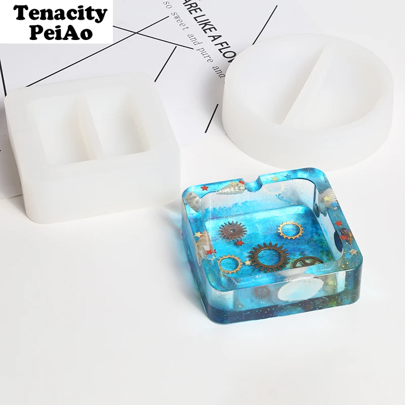 Transparent Silicone Molds Round/square ashtray mould DIY Epoxy uv Jewelry resin molds for jewelry making
Transparent Silicone Molds Round/square ashtray mould DIY Epoxy uv Jewelry resin molds for jewelry making