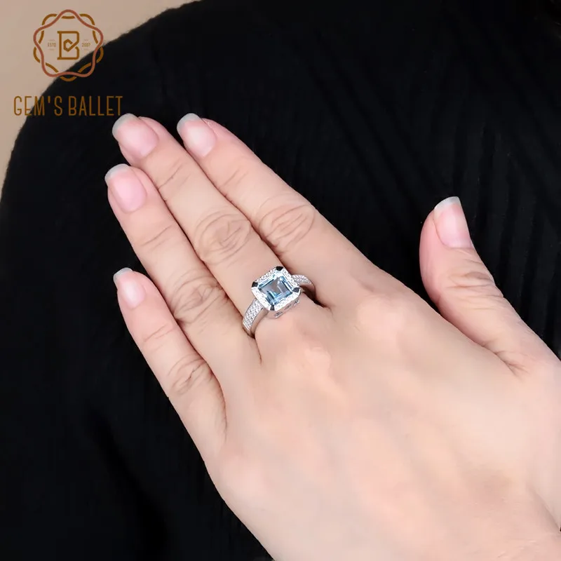 Gem's Ballet 3.31Ct Natural Sky Blue Square Topaz Gemstone Ring For Women 925 Sterling Silver Engagement Ring Fine Jewelry
Gem's Ballet 3.31Ct Natural Sky Blue Square Topaz Gemstone Ring For Women 925 Sterling Silver Engagement Ring Fine Jewelry