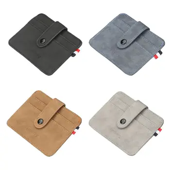 Retro Button Purse Men's Nubuck Leather Thin Slim Business Wallet ID Credit Card Holder
Retro Button Purse Men's Nubuck Leather Thin Slim Business Wallet ID Credit Card Holder