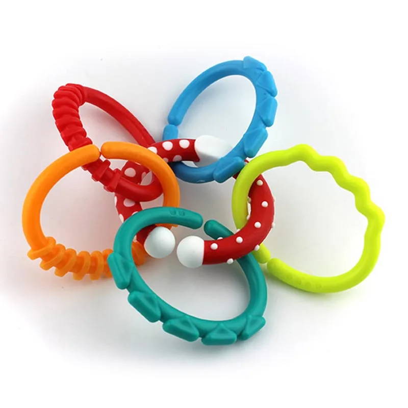 6Pcs Rainbow Silicone Teething Bracelet Circle Chain Kids Charm Ring Teether Toy For Children Baby Dental Care Accessories
6Pcs Rainbow Silicone Teething Bracelet Circle Chain Kids Charm Ring Teether Toy For Children Baby Dental Care Accessories
