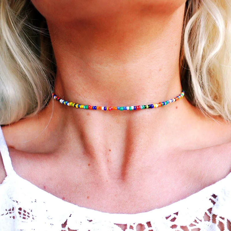 Boho Rainbow Beads Chokers Necklaces Star Moon Sun Necklace for Womens Jewelry Colorful Beaded Short Satellite Necklace Mexican
Boho Rainbow Beads Chokers Necklaces Star Moon Sun Necklace for Womens Jewelry Colorful Beaded Short Satellite Necklace Mexican