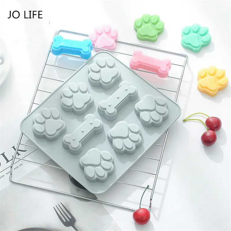 JO LIFE Silicone Mold catlike Footprint Bones Kitchen Soap Mold Cookie Pudding Jelly Cat Paw Cake Moulds
JO LIFE Silicone Mold catlike Footprint Bones Kitchen Soap Mold Cookie Pudding Jelly Cat Paw Cake Moulds