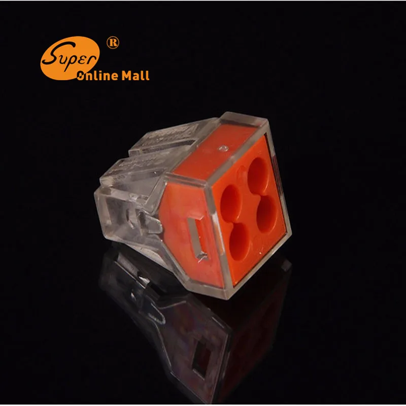 10Pcs PCT-104 Push wire wiring connector For Junction box 4 pin conductor terminal block Electrical Wire Cable Connector
10Pcs PCT-104 Push wire wiring connector For Junction box 4 pin conductor terminal block Electrical Wire Cable Connector