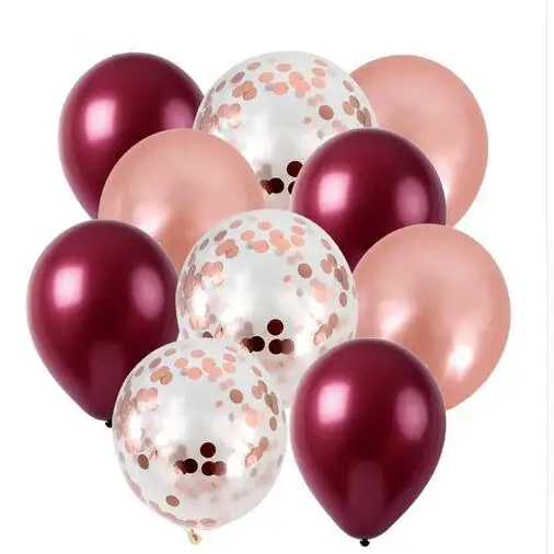 12pcs 12 inch wine red rose gold transparent confetti latex balloon wedding birthday party decoration supplies globos
12pcs 12 inch wine red rose gold transparent confetti latex balloon wedding birthday party decoration supplies globos