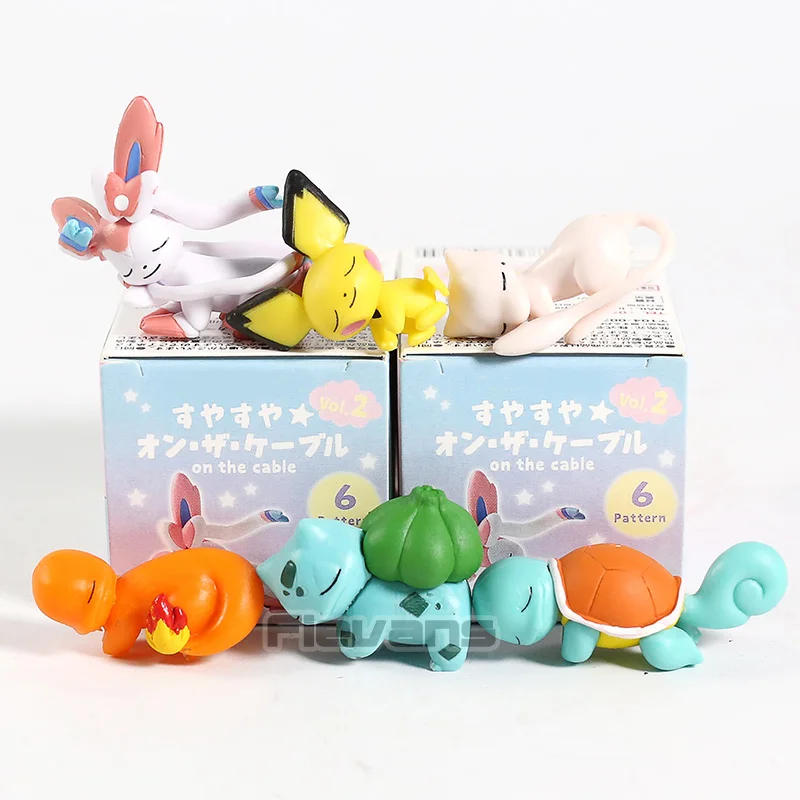 Anime Monster Pichu Sylveon Mew Charmander Bulbasaur Squirtle on The Cable Mini PVC Figures Toys 6pcs/set
Anime Monster Pichu Sylveon Mew Charmander Bulbasaur Squirtle on The Cable Mini PVC Figures Toys 6pcs/set
