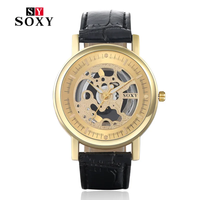 New Quartz Watch Men Luxury Hollow Out Skeleton Dial Analog Watch relogio masculino unisex gold wristwatches
New Quartz Watch Men Luxury Hollow Out Skeleton Dial Analog Watch relogio masculino unisex gold wristwatches