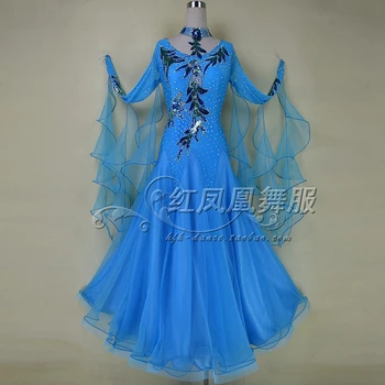 New Ballroom dance costumes sexy senior embroidery stones ballroom dance dress for women ballroom dance dresses S-4XL BR334
New Ballroom dance costumes sexy senior embroidery stones ballroom dance dress for women ballroom dance dresses S-4XL BR334