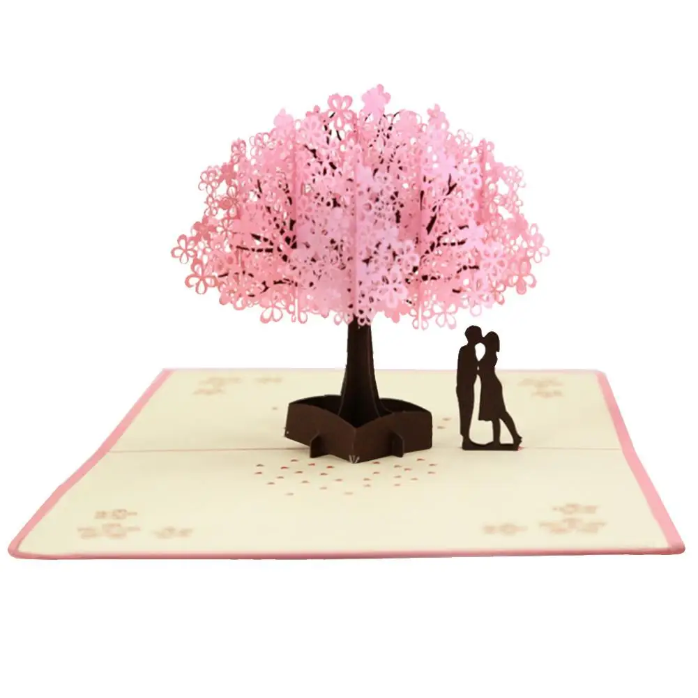 Romantic Folding Hollow Sakura Trees 3D Pop UP Cards Valentines Day Gift Postcard Wedding Invitation Greeting Cards Anniversary
Romantic Folding Hollow Sakura Trees 3D Pop UP Cards Valentines Day Gift Postcard Wedding Invitation Greeting Cards Anniversary