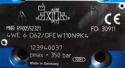 Клапан 4WE6D62/OFEW110N9K4 REXROTH R900552321 4WE6D6X/OFEW110N9K4 | Обустройство дома