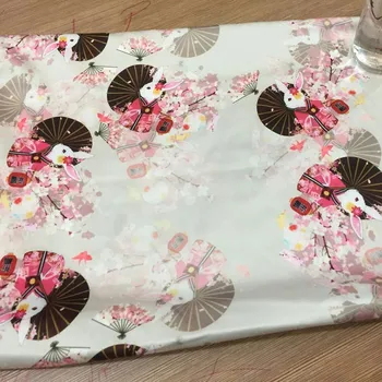 RUBIHOME 50X140cm/piece Cartoon Printed Fabric Cherry Blossom Rabbit Japanese Style for Dress Cloth Tailoring Accessories
RUBIHOME 50X140cm/piece Cartoon Printed Fabric Cherry Blossom Rabbit Japanese Style for Dress Cloth Tailoring Accessories