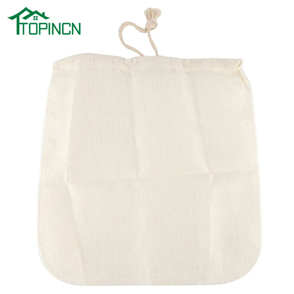 TOPINCN Nut Almond Milk Filter Bag Reusable Kitchen Sieve Strainer Linen Cotton Soybean Milk Tea Bag
TOPINCN Nut Almond Milk Filter Bag Reusable Kitchen Sieve Strainer Linen Cotton Soybean Milk Tea Bag