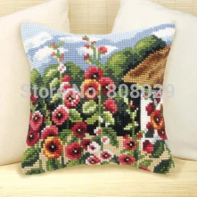 Chunky Cross Stitch Cushion Kits Tapestry Canvas 40x40cm flowers Pillows Diy Acrylic Yarn Kits for Embroidery Cushion Front
Chunky Cross Stitch Cushion Kits Tapestry Canvas 40x40cm flowers Pillows Diy Acrylic Yarn Kits for Embroidery Cushion Front