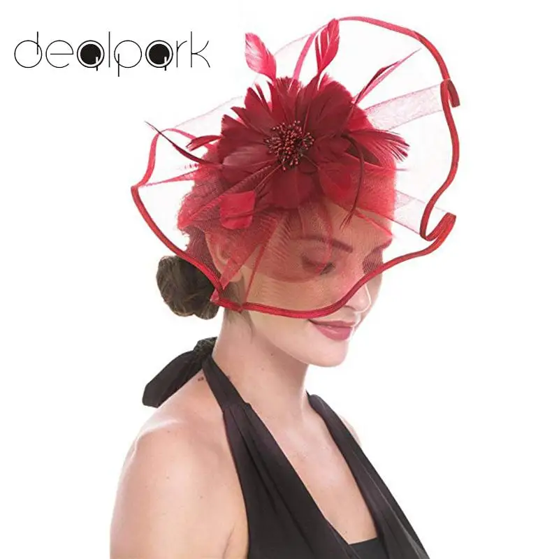Elegant Ladies Party Wear Hat Women Fascinator Hat Feather Mesh Net Veil Party Hat Flower Derby Hat Headwear with Clip Hairband
Elegant Ladies Party Wear Hat Women Fascinator Hat Feather Mesh Net Veil Party Hat Flower Derby Hat Headwear with Clip Hairband