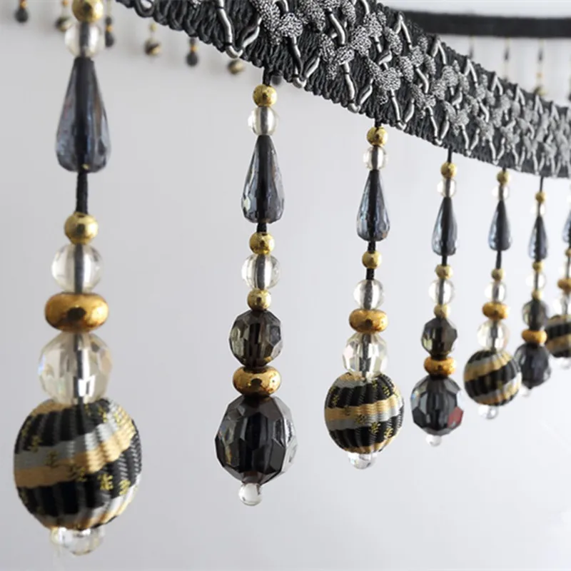 6M/Lot 11cm Wide Beaded Fringe Lace Trim Curtain Accessories DIY Lamp Sofa Stage Decorative Crystal Lace Ribbon For Sewing
6M/Lot 11cm Wide Beaded Fringe Lace Trim Curtain Accessories DIY Lamp Sofa Stage Decorative Crystal Lace Ribbon For Sewing