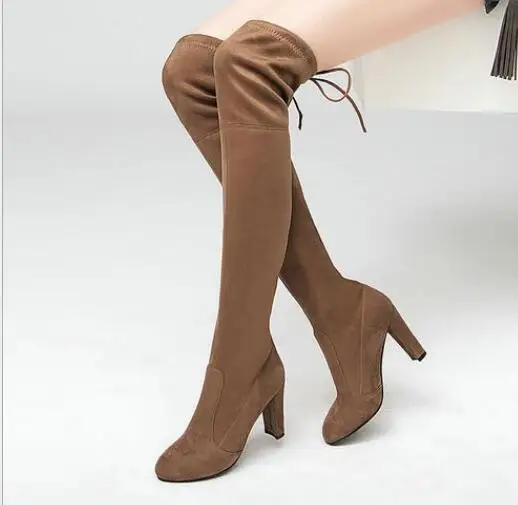 2019 New Fashion Female autumn Winter Thigh High Boots Faux Suede Leather High Heels Women Over The Knee Shoes
2019 New Fashion Female autumn Winter Thigh High Boots Faux Suede Leather High Heels Women Over The Knee Shoes
