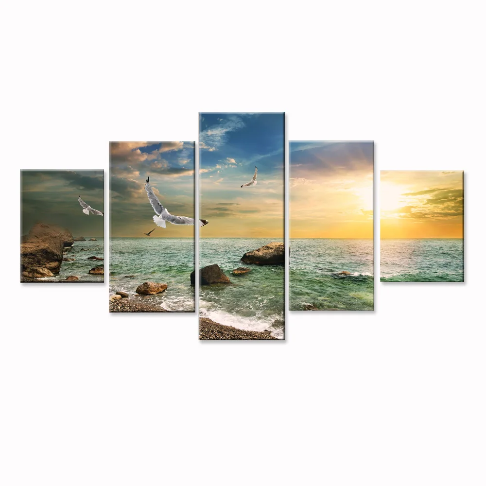 Canvas Prints Wall Pictures for Living Room Wall Art Sea Sunset Beautiful Landscape Canvas Painting Modular Combination Painting
Canvas Prints Wall Pictures for Living Room Wall Art Sea Sunset Beautiful Landscape Canvas Painting Modular Combination Painting