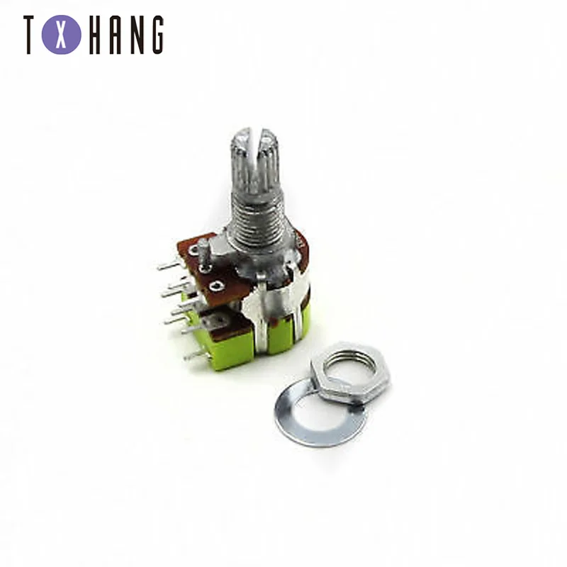 Stereo B503 50K Ohm 8 Pin Terminal Top Adjustment Dual Linear Taper Volume Control Potentiometer Switch R125G
Stereo B503 50K Ohm 8 Pin Terminal Top Adjustment Dual Linear Taper Volume Control Potentiometer Switch R125G