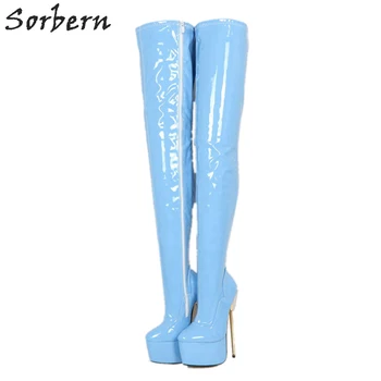 Sorbern Super High Metal Heels Thigh High Boots For Women Stilettos Platform Shoe Females Custom Colors Pu Thigh High Boots
Sorbern Super High Metal Heels Thigh High Boots For Women Stilettos Platform Shoe Females Custom Colors Pu Thigh High Boots