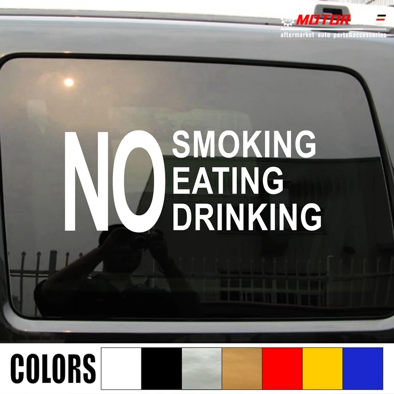 No Smoking Eating Drink Taxi Decal Sticker Car Vinyl pick size color no bkgrd die cut
No Smoking Eating Drink Taxi Decal Sticker Car Vinyl pick size color no bkgrd die cut
